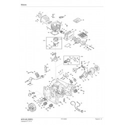 Alpina Spare Parts for Chain Saw ACS 46 (2020)
