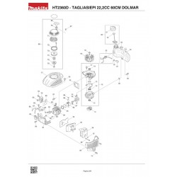 Dolmar Spare Parts for Hedge Trimmer HT2360D