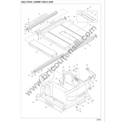 Ricambi Makita per Sega da Banco 2704N