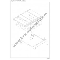 Makita Spare Parts for 260MM Table Saw 2704N