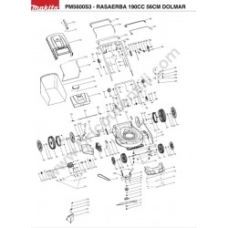 Ricambi Makita per Rasaerba PM5600S3
