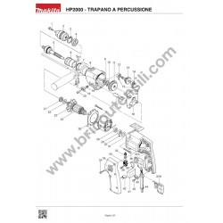 Makita Spare Parts for Percussion Drill HP2000