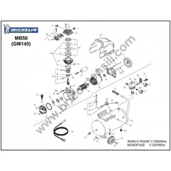 Michelin Parts for Piston Air Compressor MB50 - GM145