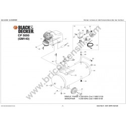 Black & Decker Parts for Compressor CP 5050 GM143
