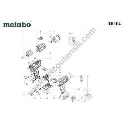 Metabo Spare Parts for Cordless Impact Drill SB 18 L