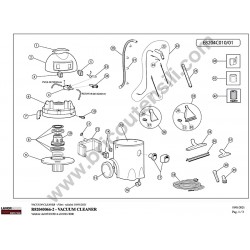 Ricambi Originali Lavor per Aspirapolvere GBP20