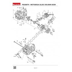 Dolmar Spare Parts for Petrol Chainsaw PS3300TH