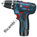 Ricambi Bosch per Cacciavite a Batteria GSR 12V-15