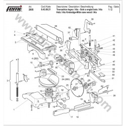 Ricambi Femi per Troncatrici per Legno 280S - 8428021