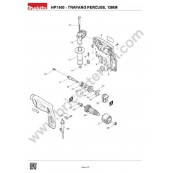 Makita Spare Parts for Percussion Drill HP1500