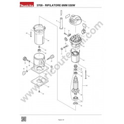 Makita Spare Parts for Trimmer 3709