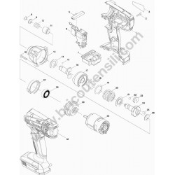 Makita Spare Parts for Cordless Impact Driver TD126