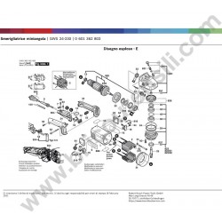 Ricambi Bosch per Smerigliatrice Angolare GWS 24-230