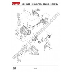 Ricambi Dolmar per Sega a Catena a Batteria AS1812LGE