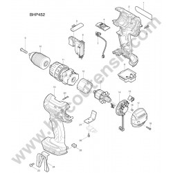 Makita Spare Parts for Cordless Screwdriver BHP452