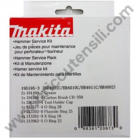 Kit Manutenzione per Martelli Demolitori Makita HR4001C-4002-4010-11C