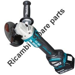 Makita Spare Parts for Cordless Angle Grinder DGA513