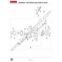 Makita Spare Parts for Chainsaw DCS460/45