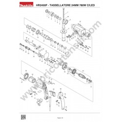 Makita Spare Parts for SDS-Plus Rotary Hammer HR2450F