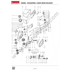 Dolmar Spare Parts for Lawnmower EM380