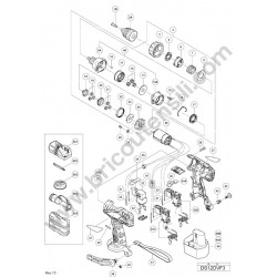 Spare Parts for Cordless Driver Drill DS12DVF3