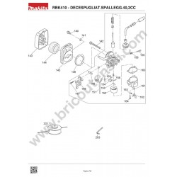 Makita Spare Parts for Backpack Bruschcutter RBK410
