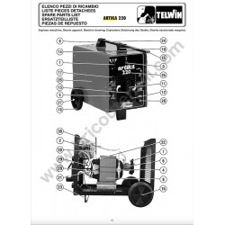 Ricambi Telwin per Saldatrice Artika 220 230-400V - 814178