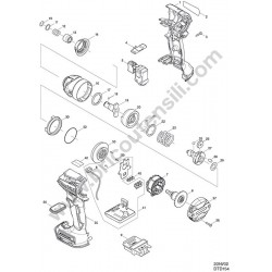 Ricambi Makita per Avvitatore ad Impulsi DTD154