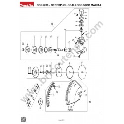 Makita Spare Parts for Brush Cutter BBK5700