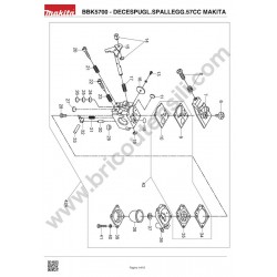 Makita Spare Parts for Brush Cutter BBK5700
