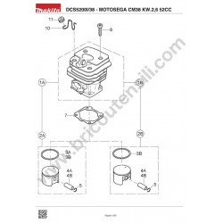 Makita Spare Parts for Chainsaw DCS5200I