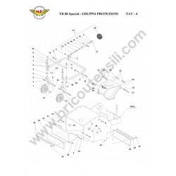 Meccanica Benassi Spare Parts for Flail Mower TR 80 Special