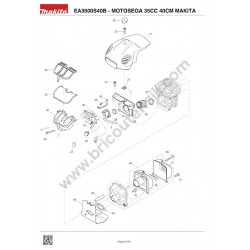 Makita Spare Parts for Chainsaw EA3500S40B - Drawing 1