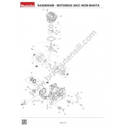 Ricambi Makita per Motosega EA3500S40B - Esploso 2
