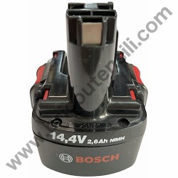 Batteria 14,4V, 2,6Ah, NiMH per Avvitatore Bosch GSR 14,4 VE-2