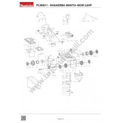 Makita Spare Parts for Lawn Mower PLM4611