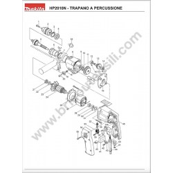 Ricambi Makita per Trapano a Percussione HP2010N