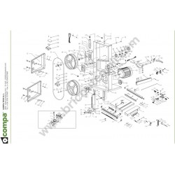 Compa-OMS Spare Parts for Band Saw BS1400 80/200 2020