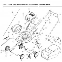 Ama Spare Parts for Lawnmower LS-44 BS-450