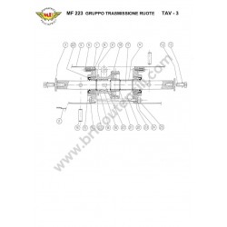 Meccanica Benassi Parts for Motocultivator MF 223 Reverso