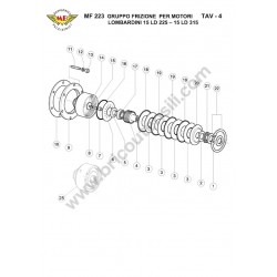 Meccanica Benassi Parts for Motocultivator MF 223 Reverso