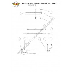 Meccanica Benassi Parts for Motocultivator MF 223 Reverso