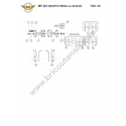 Meccanica Benassi Parts for Motocultivator MF 223 Reverso