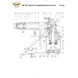 Meccanica Benassi Parts for Motocultivator MF 223 Reverso