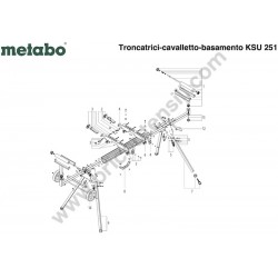Ricambi Metabo per Cavalletto Basamento per Troncatrici KSU 251