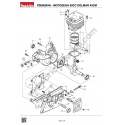 Dolmar Spare Parts for Chainsaw PS6000I/45