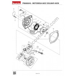 Dolmar Spare Parts for Chainsaw PS6000I/45