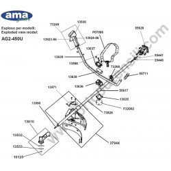 Ricambi Ama per Decespugliatore AG2 450U