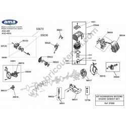 Ricambi Ama per Decespugliatore AG2 450U