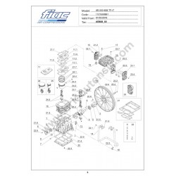 FIAC Spare Parts for Pump Unit AB808 - Drawing